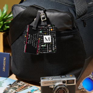 Retro Cocktails Luggage Tag