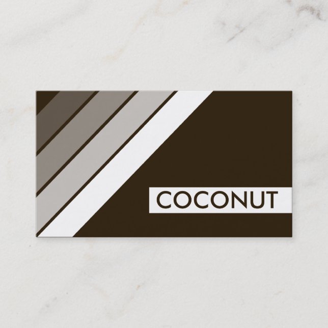retro COCONUT Business Card (Front)