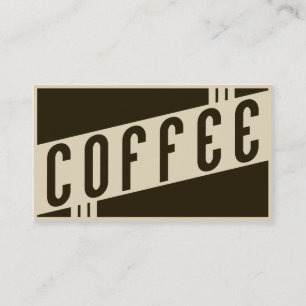 retro coffee business card