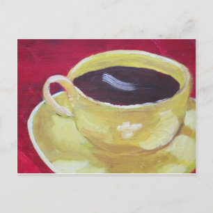 Retro Coffee cup Postcard