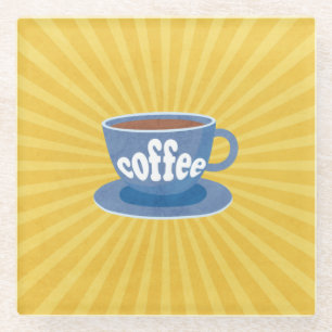 Retro Coffee Design Coaster