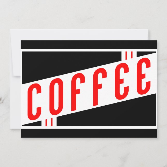 retro coffee invitation (Front)
