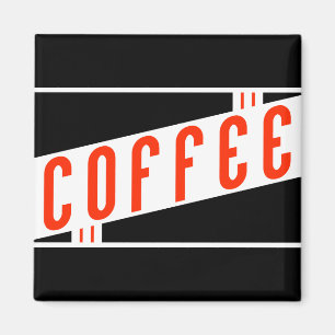 retro coffee magnet