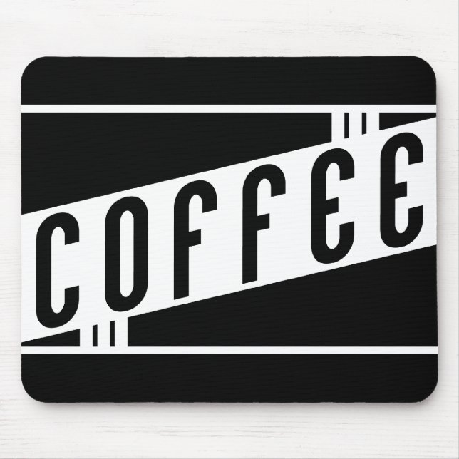 retro coffee mouse pad (Front)
