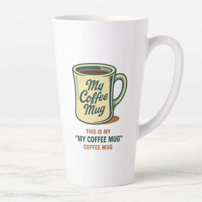 Retro Coffee Mug Humour Design (Right)