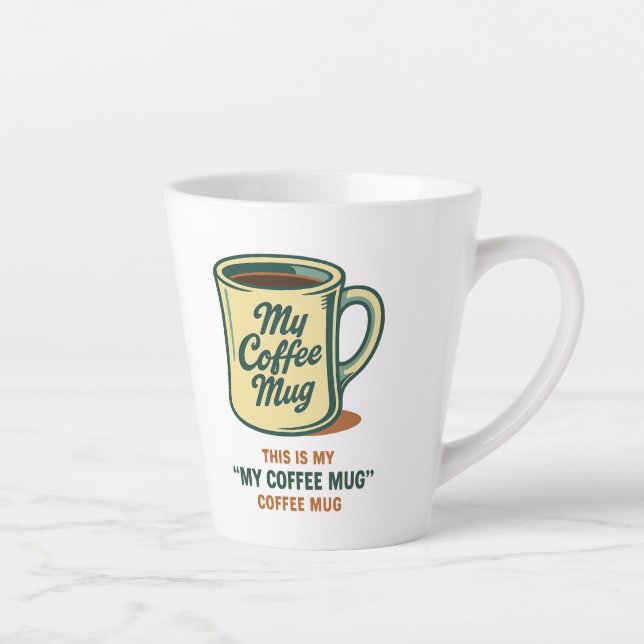 Retro Coffee Mug Humour Design (Right)