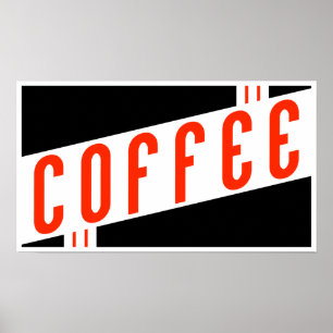 retro coffee poster