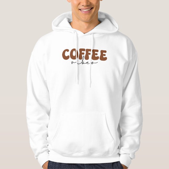 Retro Coffee Vibes Hoodie (Front)