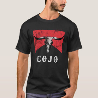 Retro Cojo Bull Skull Music Country 70s Cowboys Bo T-Shirt