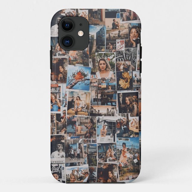 Retro Collage Art Mobile Case (Back)