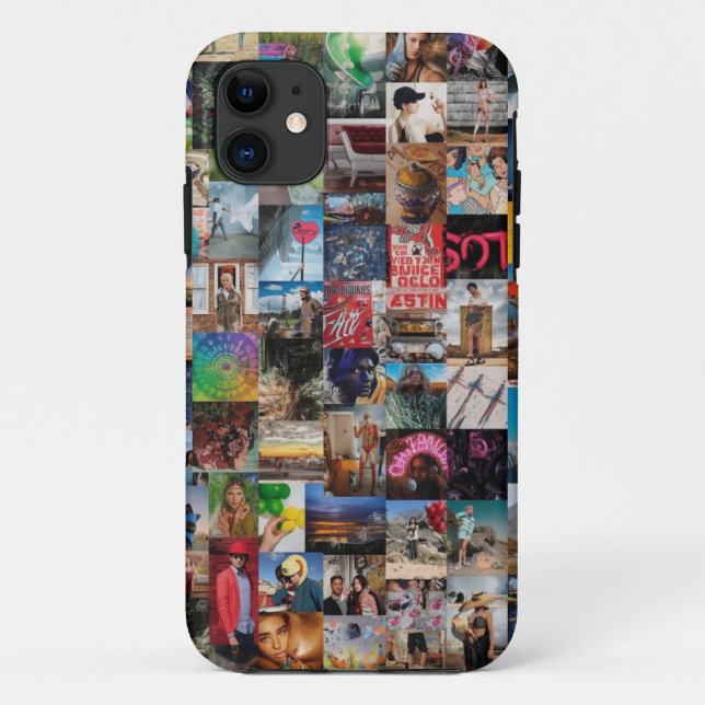Retro Collage Art Mobile Case (Back)
