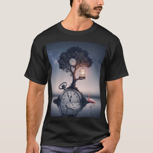 Retro Collage Surreal Aesthetic Art T-Shirt | Vint (Front)