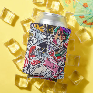 Retro College Pop Culture Can Cooler