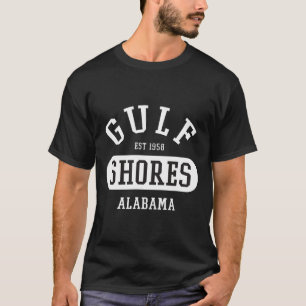 Retro College Style Gulf Shores Al Women Men Kids T-Shirt