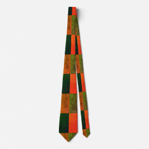 Retro Color-Block Polka Dot  Tie