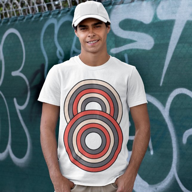 Retro Colord Circle T-Shirt (Creator Uploaded)