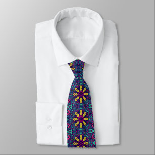 Retro Colorful Custom Tie – Elegant Fashion