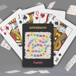 Retro Colorful Game Night Playing Cards