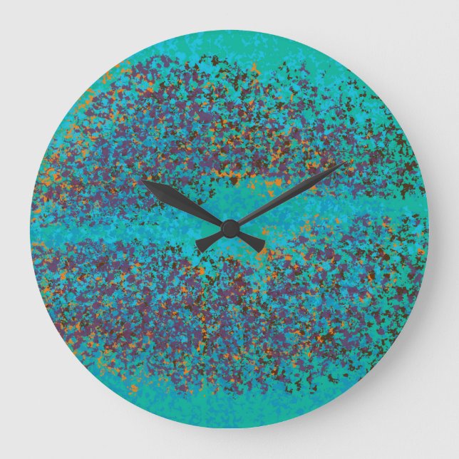 Retro Colorful Lips Large Clock (Front)