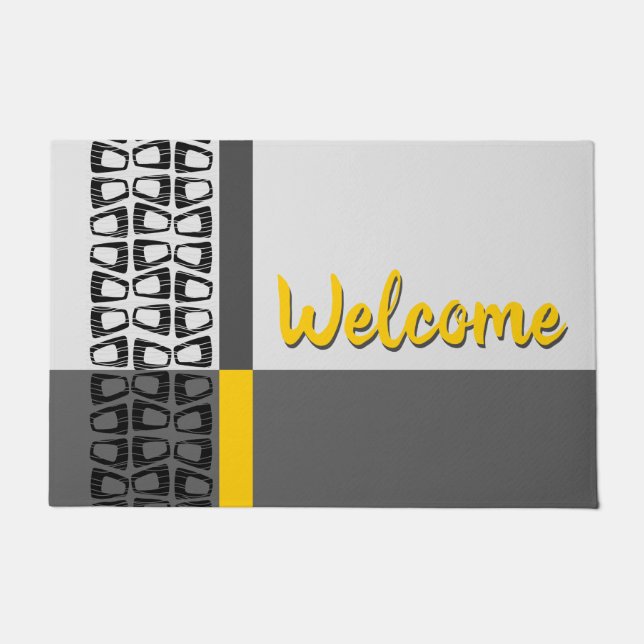 Retro Colour Block Doormat (Front)