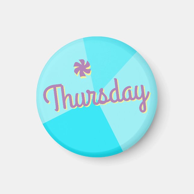 Retro Colour Block Planner Magnet (Front)