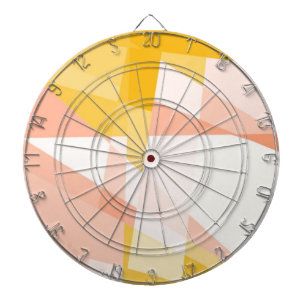 Retro Colour cubism art 3 Dartboard