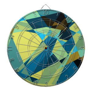 Retro Colour cubism art Dartboard