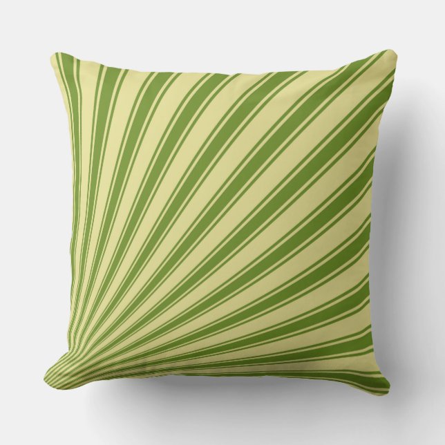 Retro Colour Funky Sun Rays Background Cushion (Front)