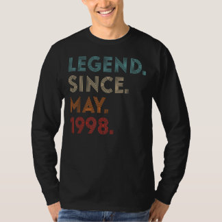 Retro Colour Legend Since May 1998 Vintage Birthda T-Shirt