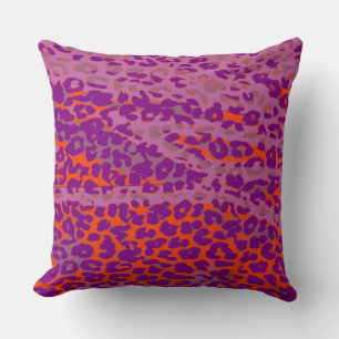Retro Colour Leopard Print Skin #16 Cushion