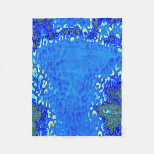 Retro Colour Leopard Print Skin #8 Fleece Blanket