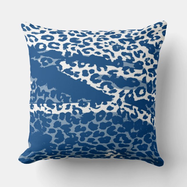 Retro Colour Leopard Print Skin #9 Cushion (Front)