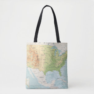 Retro Colour Map of the World Tote Bag