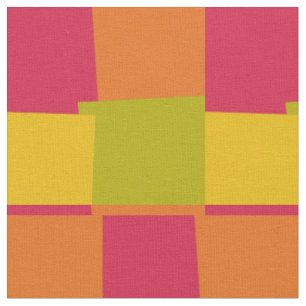 Retro Colour Modern Geometric Pattern #2 Fabric