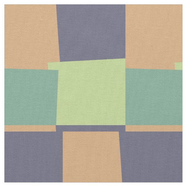 Retro Colour Modern Geometric Pattern #4 Fabric (Close Up)