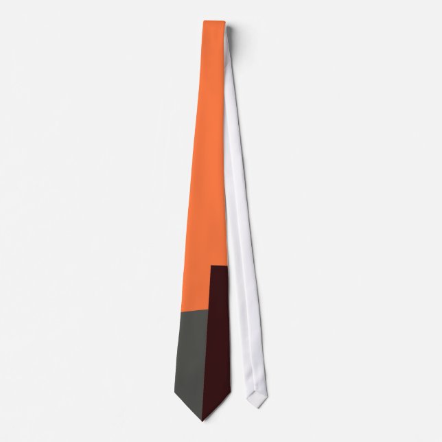 Retro Colour Modern Geometric Pattern #5 Tie (Front)