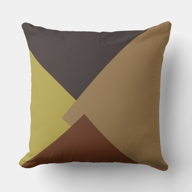 Retro Colour Modern Geometric Pattern #6 Cushion (Front)