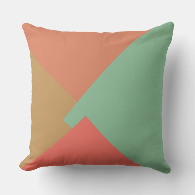 Retro Colour Modern Geometric Pattern #8 Cushion (Front)