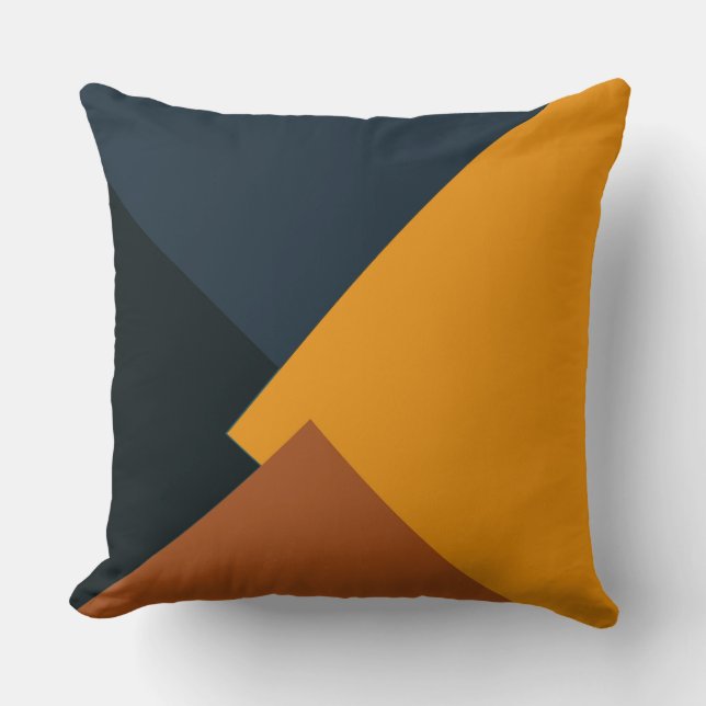 Retro Colour Modern Geometric Pattern #9 Cushion (Front)