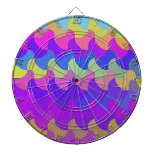 Retro Colour seamless pattern art Dartboard