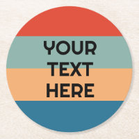 Retro colour stripes vintage look add text