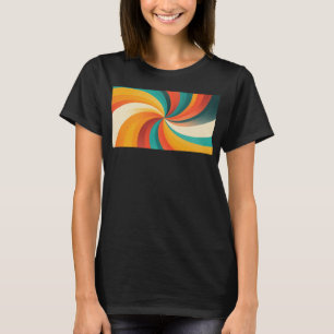 Retro Colour Swirl – Vintage Abstract Background T-Shirt