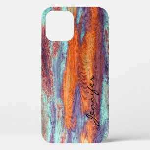 Retro Colour Wood Grain Texture #2 iPhone 12 Pro Case