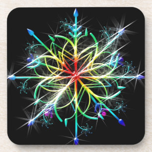 Retro Coloured Star Coaster