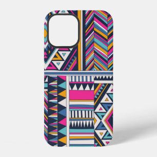 retro coloured tribal vintage seamless pattern. az iPhone 12 case