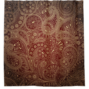 Retro Colourful Beautiful Boho Bohemian Shower Curtain