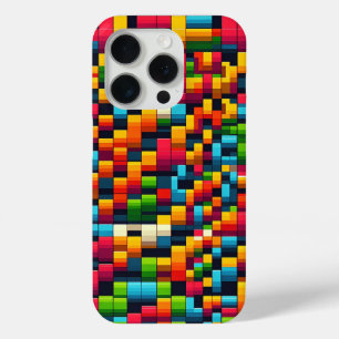 Retro Colourful Block Mosaic Phone Case - Vibrant 