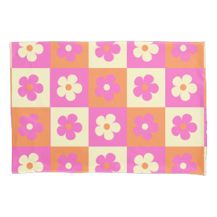 Retro Colourful Bohemian Floral Pattern Pillowcase