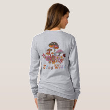 Retro colourful boho flowers groovy floral design