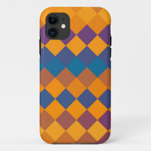 Retro colourful diamond seamless graphic iPhone 11 case